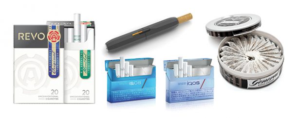 De nouveaux produits du tabac à moindre risque pourraient faire leur apparition sous peu au Canada : 1- la cigarette Revo, de R.J. Reynolds; 2- les cigarettes Marlboro HeatSticks et iQOS de Philip Morris International; 3- du snus suédois, de Swedish Match.