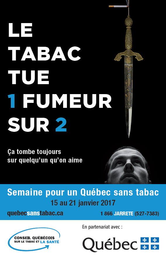 Info-tabac 118 semaine pour un Québec sans tabac SQST affiche