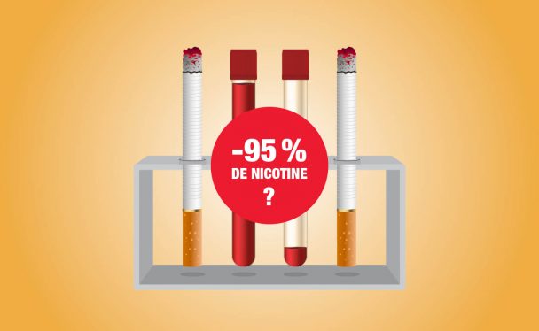 Cigarette moins 95 % de nicotine